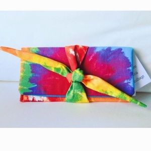 Tie dye clutch